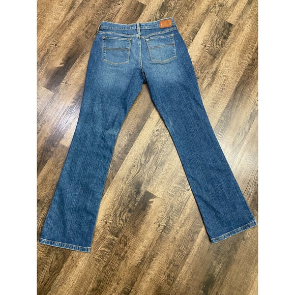 Tommy Hilfiger Blue Women's Classic Straight Fit Distressed Casal Jeans Size 10 - Picture 4 of 9